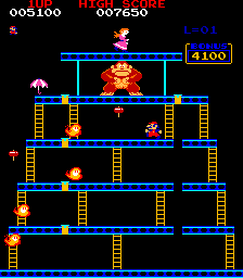 Donkey Kong NES Version 100m stage