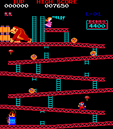 Donkey Kong NES Version 25m stage
