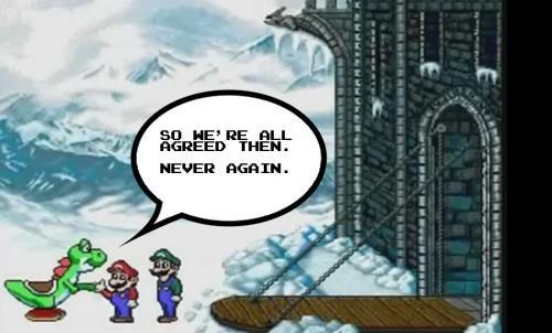 Mario, Luigi and Yoshi in agreement, never again will they participate in Edutainment