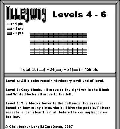 Alleyway Levels 4-6 layout and guide