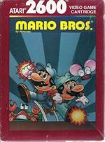 Mario Bros on the Atari 2600 box cover