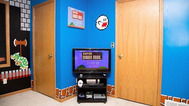 Super Mario themed bedroom suprise for AJ 1