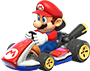 Mario in his Kart ready for Mario Kart 8