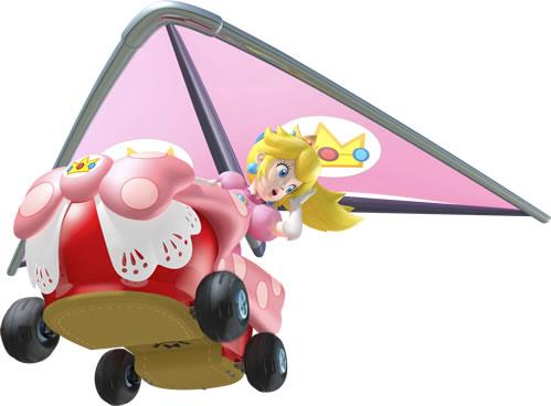 Princess Peach with glider
