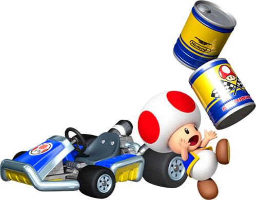 Toad and his standard kart