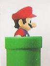 Mario entering a pipe