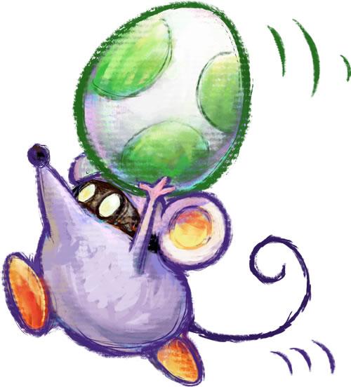Little Mouser Holding Yoshi Egg