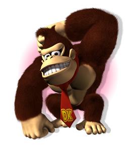 Donkey Kong Scratching His Head