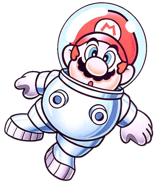 Astronaut Mario in Super Mario Land 2