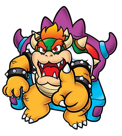 Bowser Sitting And Pointing At Someone