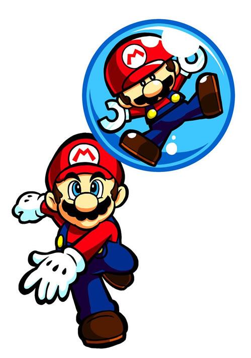 Mario Throwing Glass bowl With Mini Mario Inside