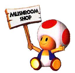 Toad holding up a sign
