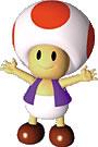 Toad very excited