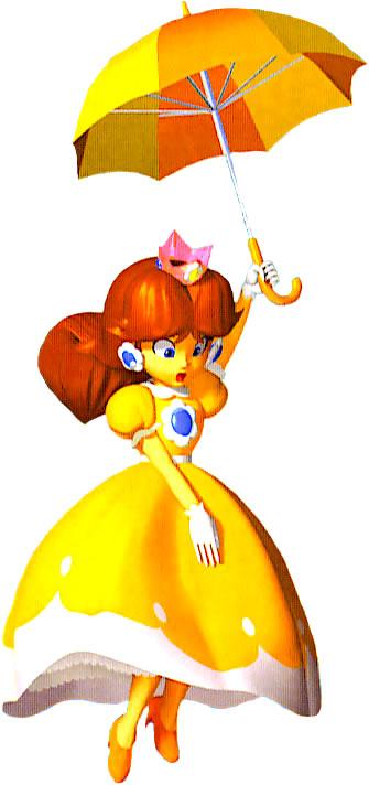 Princess Daisy playing Parasol Plummet