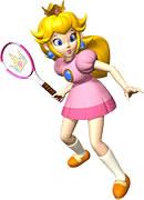 Peach Playing Tennis