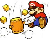 Mario Smashing With His Hammer