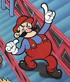 Mario with raised finger