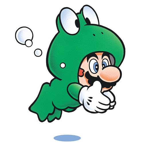 Frog Mario Diving