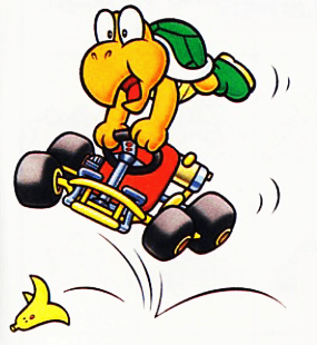 Super Mario Kart (SNES) Character & Kart artwork