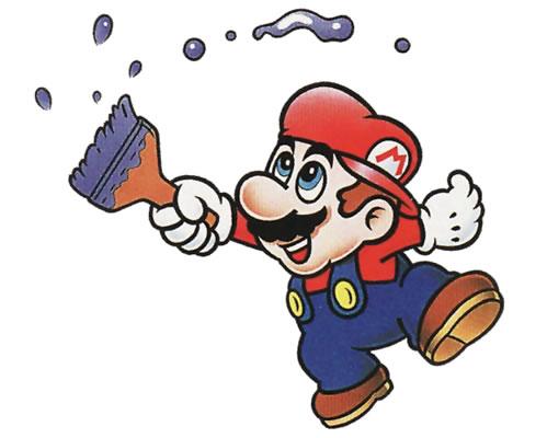 Mario painting