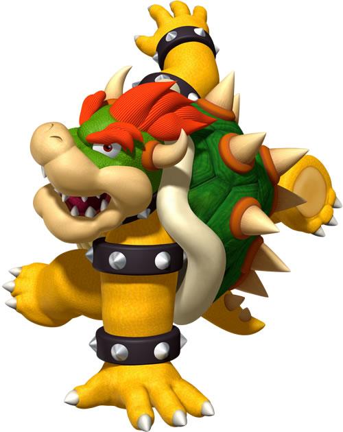 Bowser breakdancing in DDR Mario Mix