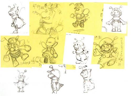 Other concept arts of Bee Mario