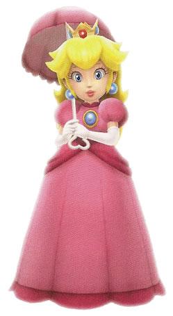 Princess Peach Holding Umbrella