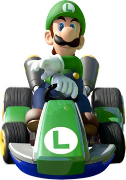 Luigi Driving Kart