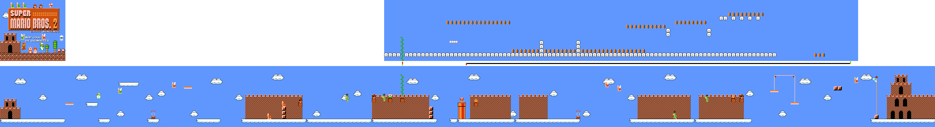 Super Mario Bros The Lost Levels Maps Of Every Stage
