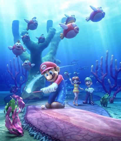 Cheep Cheep Lagoon Artwork in Mario Golf World Tour