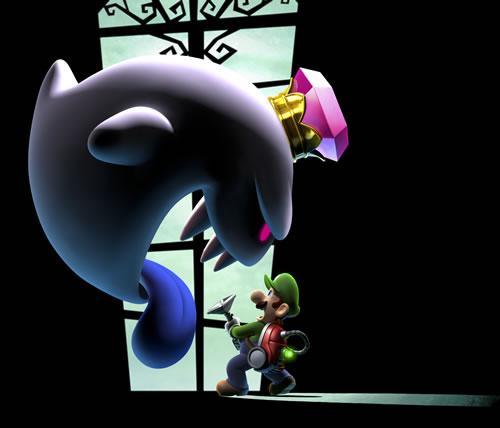 Luigi comes face to face with King Boo in Luigi's Mansion 2: Dark Moon