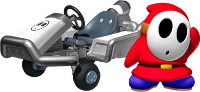 Shy Guy and his Kart artwork from Mario Kart 7