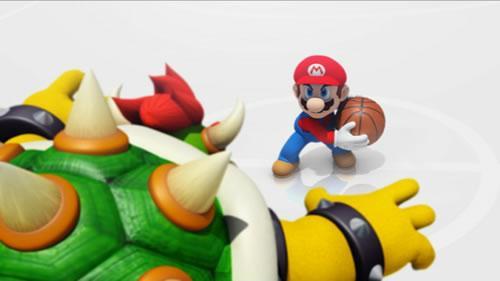 Mario has a face off with Bowser
