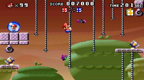 A screenshot of Mario vs. Donkey Kong for Gameboy Advance