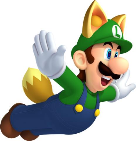 Fox Luigi in New Super Mario Bros 2 for Nintendo 3DS