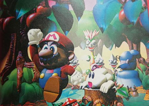 A group artwork featuring Mallow, Mario and Geno