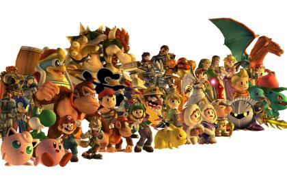 The cast of Super Smash Bros. Brawl