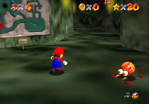 Mario in Hazy Maze Cave