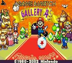 Game & Watch Gallery 4 title screen