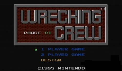 Wrecking Crew title screen 