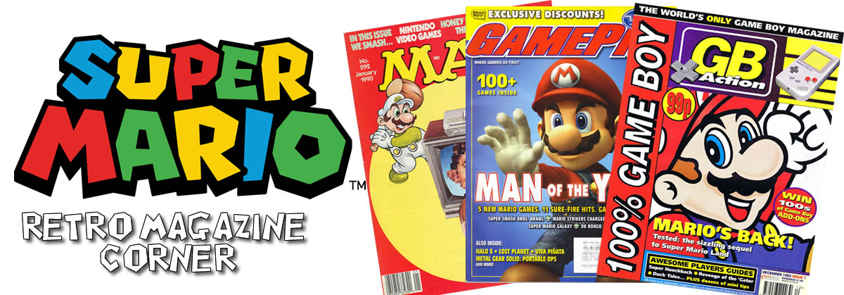 Retro Super Mario Magazine Scans header