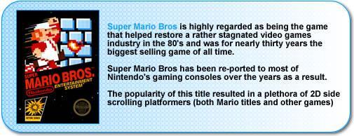 More information about Super Mario Bros for the NES