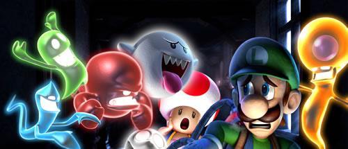 A gang of ghouls terrorising Luigi and Toad