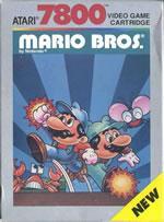 Mario Bros on the Atari 7800 box cover