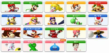 Mario Sports Mix Wii characters