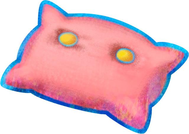 A pink pillow from Mario & Luigi: Dream Team