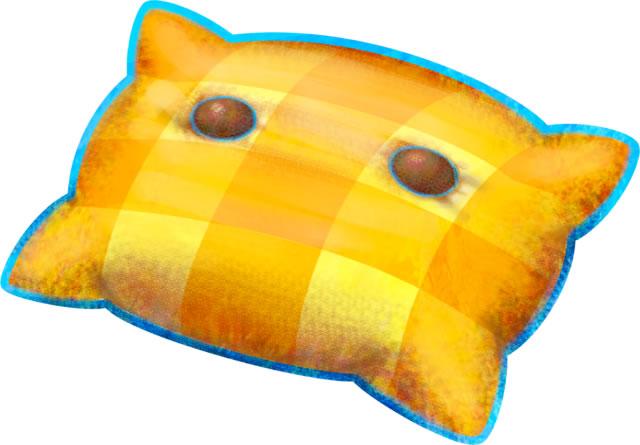 A yellow pillow 3 from Mario & Luigi: Dream Team
