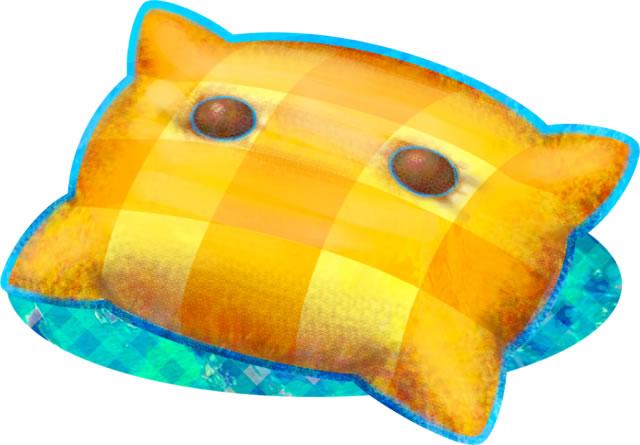 A yellow pillow 4 from Mario & Luigi: Dream Team