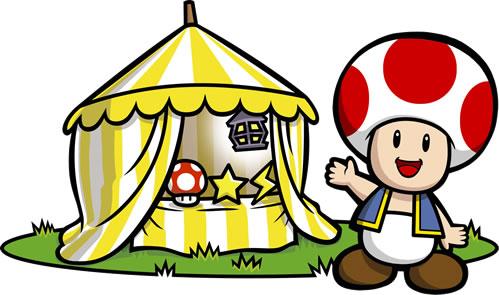 Toad and his tent