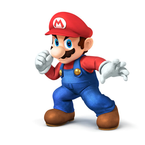Mario in Super Smash Bros 